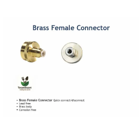 Torpedopot Brass Female Connector